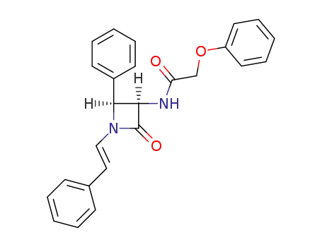 N-[(3R,4S)-2-Oxo-4-phenyl-1-((E)-styryl)-azetidin-3-yl]-2-phenoxy-acetamide
