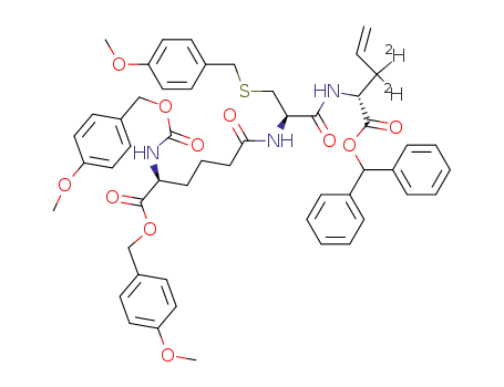 <(N-4-methoxybenzyloxycarbonyl)-(α-4-methoxybenzyl)-δ-(L-α-aminoadipoyl)>-S-(4-methoxybenzyl)-L-cysteinyl-D-2-amino-<3,3-2H2>pent-4-enoic acid benzhydryl ester