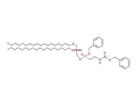 1,2-di-O-octadecyl-sn-glycerol 3-<benzyl-(2-benzyloxycarbonylaminoethyl)phosphonate>