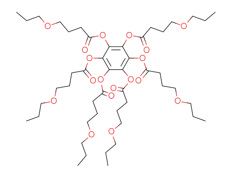 Molecular Structure of 108345-40-0 (hexakis<(5-oxaoctanoyl)oxy>benzene)