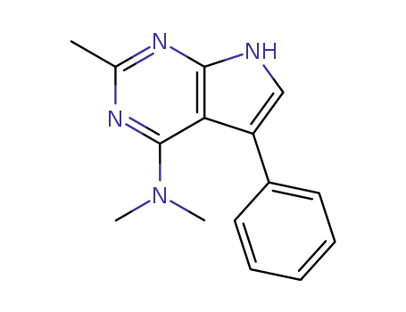 1H-Pyrrolo[2,3-d]pyrimidin-4-amine, N,N,2-trimethyl-5-phenyl-