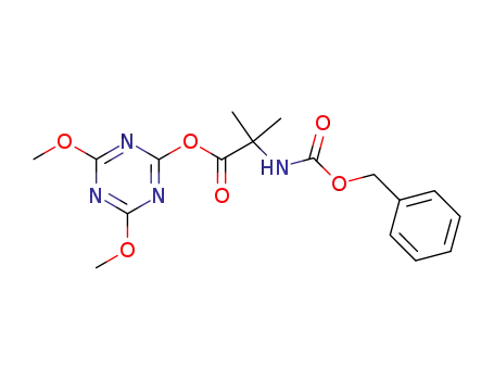 Alanine, 2-methyl-N-[(phenylmethoxy)carbonyl]-,
4,6-dimethoxy-1,3,5-triazin-2-yl ester