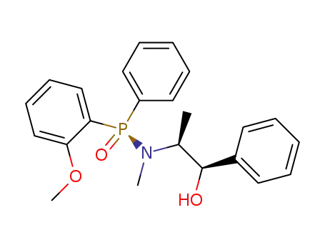 (S<sub>P</sub>)-(-)-N-<(1S,2R)-2-Hydroxy-1-methyl-2-phenylethyl>-N-methyl-P-(2-methoxyphenyl)-P-phenylphosphinamide