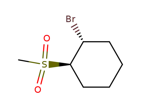 Molecular Structure of 59059-66-4 (trans-1-(methylsulfonyl)-2-bromocyclohexane)