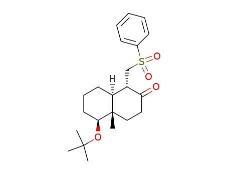 (1S,4aS,5S,8aS)-1-Benzenesulfonylmethyl-5-tert-butoxy-4a-methyl-octahydro-naphthalen-2-one