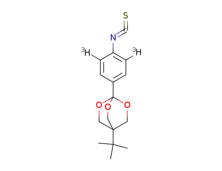 1-(4-isothicyana-3,5-ditritiotophenyl)-4-(t-butyl)-2,6,7-trioxabicyclo<2.2.2>octane