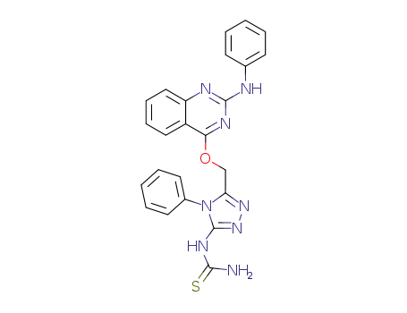 5-<2'-(N-phenylamino)quinazolin-4'-yloxomethyl>-4-phenyl-3-thioureido-1,2,4-triazole
