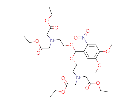 6,8-Dioxa-3,11-diazatridecanedioic acid,
7-(4,5-dimethoxy-2-nitrophenyl)-3,11-bis(2-ethoxy-2-oxoethyl)-, diethyl
ester