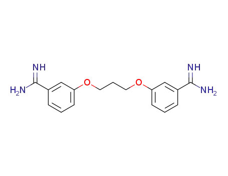 Molecular Structure of 121324-50-3 (Benzenecarboximidamide,3,3'-[1,3-propanediylbis(oxy)]bis-)