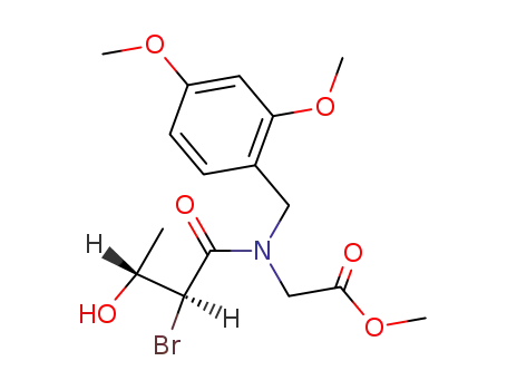 [((2S,3R)-2-Bromo-3-hydroxy-butyryl)-(2,4-dimethoxy-benzyl)-amino]-acetic acid methyl ester
