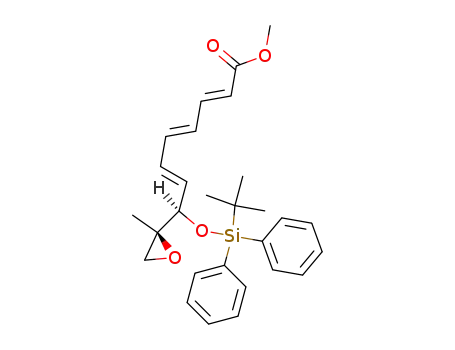 Methyl 8(R)-(tert-Butyldiphenylsiloxy)-9,10-epoxy-9(R)-methyldeca-2(E),4(E),6(E)-trienoate