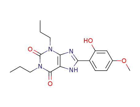 1H-Purine-2,6-dione,
3,7-dihydro-8-(2-hydroxy-4-methoxyphenyl)-1,3-dipropyl-