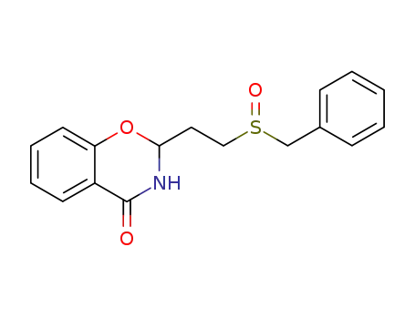 2-(2-phenylmethanesulfinyl-ethyl)-2,3-dihydro-benzo[<i>e</i>][1,3]oxazin-4-one