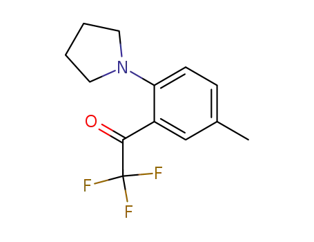 2,2,2-trifluoro-1-<5-methyl-2-(1-pyrrolidinyl)phenyl>ethanone