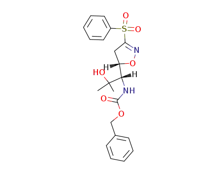 [(S)-1-((S)-3-Benzenesulfonyl-4,5-dihydro-isoxazol-5-yl)-2-hydroxy-2-methyl-propyl]-carbamic acid benzyl ester