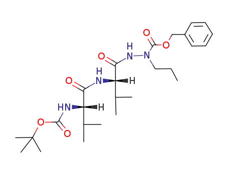 L-Valine, N-[N-[(1,1-dimethylethoxy)carbonyl]-L-valyl]-,
2-[(phenylmethoxy)carbonyl]-2-propylhydrazide