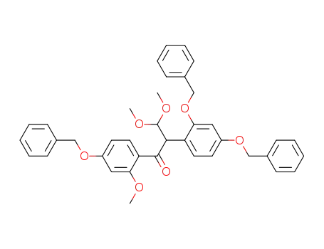 1-(4'-benzyloxy-2'-methoxyphenyl)-2-(2,4-dibenzyloxyphenyl)-3,3-dimethoxypropan-1-one