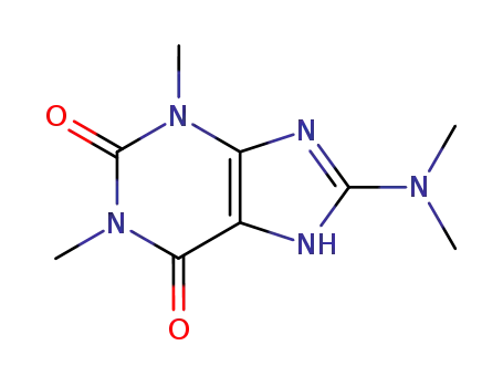 Molecular Structure of 5426-47-1 (8-Dimethylaminotheophylline)