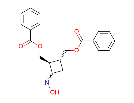Molecular Structure of 137078-39-8 (Cyclobutanone, 2,3-bis[(benzoyloxy)methyl]-, 1-oxime, trans-)