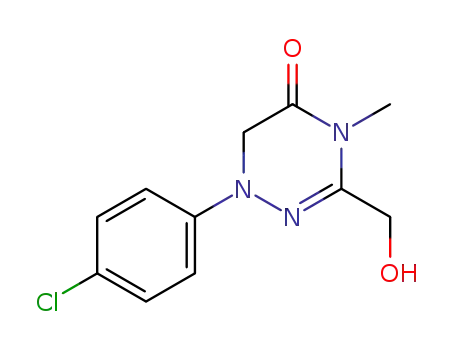 1-(4-Chlorophenyl)-1,4,5,6-tetrahydro-3-(hydroxymethyl)-4-methyl-1,2,4-triazin-5-one