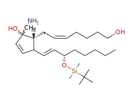 (R)-1-Aminomethyl-4-[(E)-(S)-3-(tert-butyl-dimethyl-silanyloxy)-oct-1-enyl]-5-((Z)-7-hydroxy-hept-2-enyl)-cyclopent-2-enol