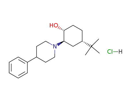 (+-)-cis-4-tert-Butyl-2-(4-phenylpiperidino)cyclohexanol hydrochloride