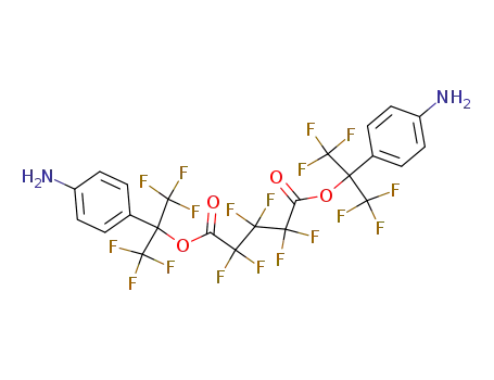 Pentanedioic acid, hexafluoro-,
bis[1-(4-aminophenyl)-2,2,2-trifluoro-1-(trifluoromethyl)ethyl] ester