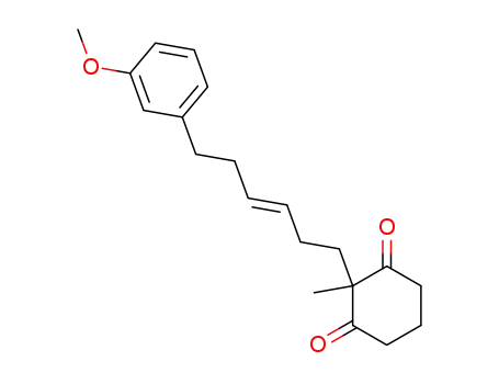 1,3-Cyclohexanedione, 2-[6-(3-methoxyphenyl)-3-hexenyl]-2-methyl-,
(E)-
