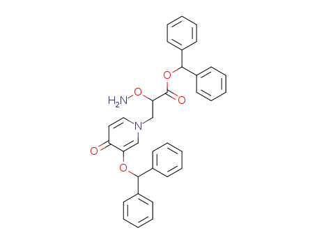 2-Aminooxy-3-(3-benzhydryloxy-4-oxo-4H-pyridin-1-yl)-propionic acid benzhydryl ester