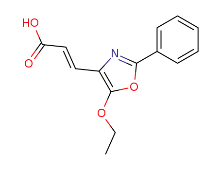 3<i>t</i>-(5-ethoxy-2-phenyl-oxazol-4-yl)-acrylic acid