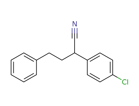 Molecular Structure of 4800-35-5 (Benzenebutanenitrile, a-(4-chlorophenyl)-)
