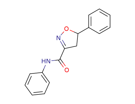Molecular Structure of 107402-49-3 (N<sup>(3)</sup>,5-diphenyl-4,5-dihydroizoxazole-3-carboxamide)