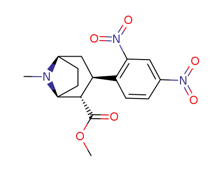 methyl (1RS-2-endo-3-exo)-3-(2,4-dinitrophenyl)-8-methyl-8-azabicyclo<3.2.1>octane-2-carboxylate