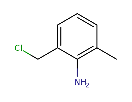 Molecular Structure of 88301-86-4 (Benzenamine, 2-(chloromethyl)-6-methyl-)