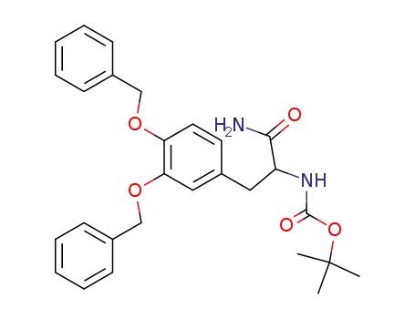 [2-(3,4-Bis-benzyloxy-phenyl)-1-carbamoyl-ethyl]-carbamic acid tert-butyl ester