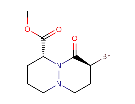 (1R(*),8S(*))-methyl 8-bromo-octahydro-9-oxopyridazino<1,2-a>pyridazine-1-carboxylate