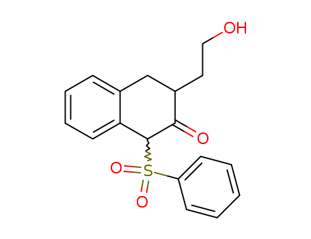 2(1H)-Naphthalenone, 3,4-dihydro-3-(2-hydroxyethyl)-1-(phenylsulfonyl)-