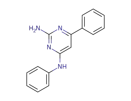 Molecular Structure of 76369-29-4 (N4,6-Diphenylpyrimidine-2,4-diamine)