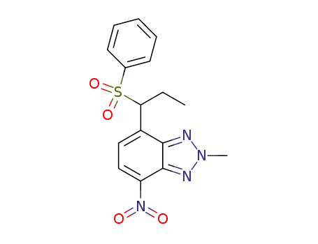 2-Methyl-4-nitro-7-<1-(phenylsulfonyl)propyl>benzotriazol