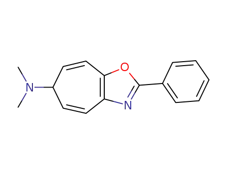 Molecular Structure of 15926-55-3 (N,N-Dimethyl-2-phenyl-6H-cycloheptoxazol-6-amine)