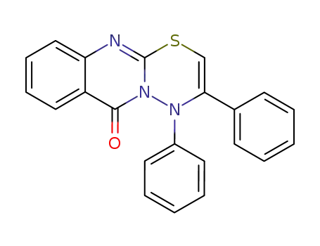 3,4-Diphenyl-4H-1-thia-4,4a,9-triaza-anthracen-10-one