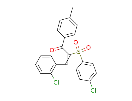 (E)-2-(4-Chloro-benzenesulfonyl)-3-(2-chloro-phenyl)-1-p-tolyl-propenone