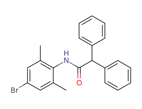 Molecular Structure of 90740-02-6 (N-(4-bromo-2,6-dimethylphenyl)diphenylacetamide)