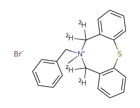 6-benzyl-6,7-dihydro-6-methyl-5H-dibenzo<b,g><1,5>thiazocinium-5,5,7,7-d4 bromide