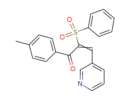 (E)-2-Benzenesulfonyl-3-pyridin-3-yl-1-p-tolyl-propenone