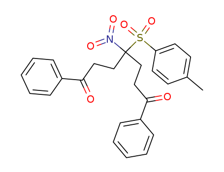 4-(4-methylphenyl)sulfonyl-4-nitro-1,7-diphenyl-heptane-1,7-dione cas  76283-90-4