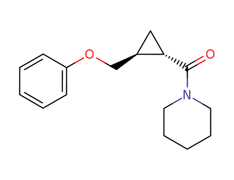 Piperidine, 1-((2-(phenoxymethyl)cyclopropyl)carbonyl)-, trans-
