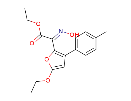 (5-Ethoxy-3-p-tolyl-furan-2-yl)-[(E)-hydroxyimino]-acetic acid ethyl ester