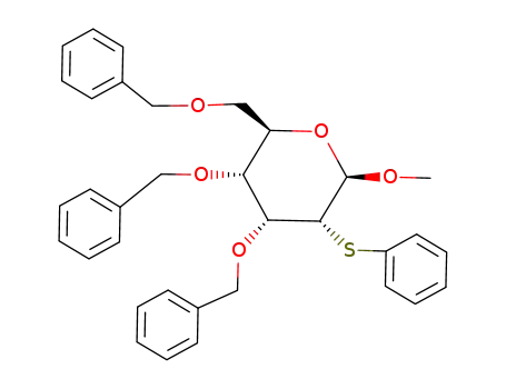 (2R,3R,4R,5R,6R)-3,4-Bis-benzyloxy-2-benzyloxymethyl-6-methoxy-5-phenylsulfanyl-tetrahydro-pyran