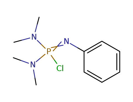 Molecular Structure of 19946-85-1 (Phosphorodiamidimidic chloride, N,N,N',N'-tetramethyl-N''-phenyl-)
